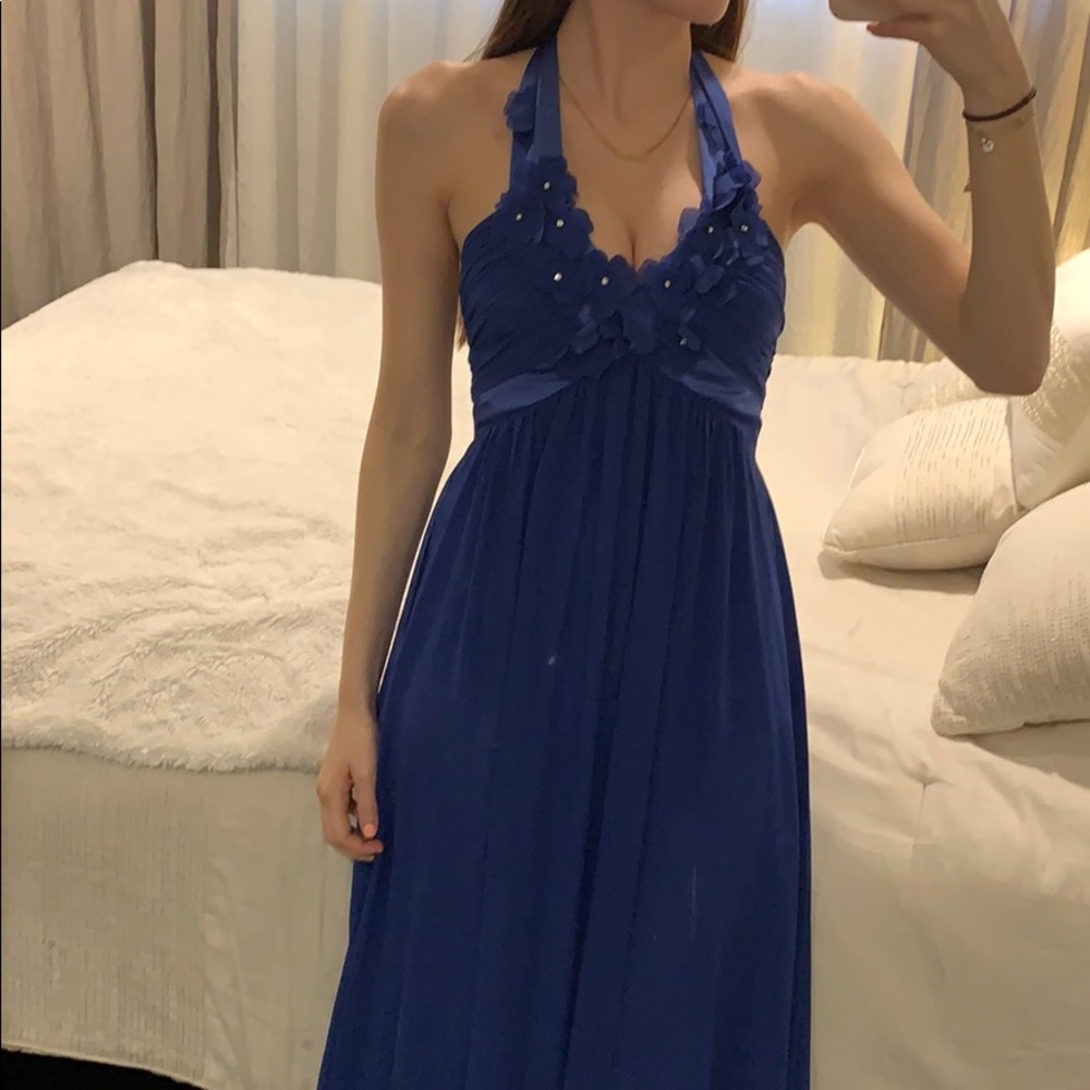 Beautiful Blue Dress Prom - Wedding